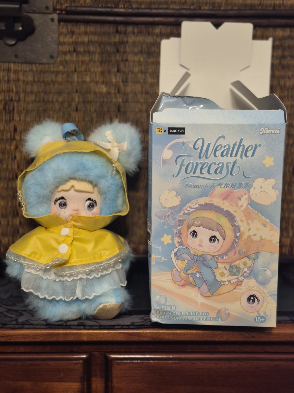Weather Forecast Plush Doll in Blue & Yellow